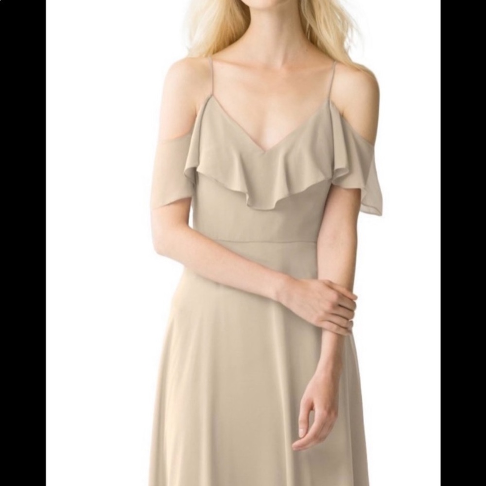 JENNY YOO MILA DRESS- Champagne